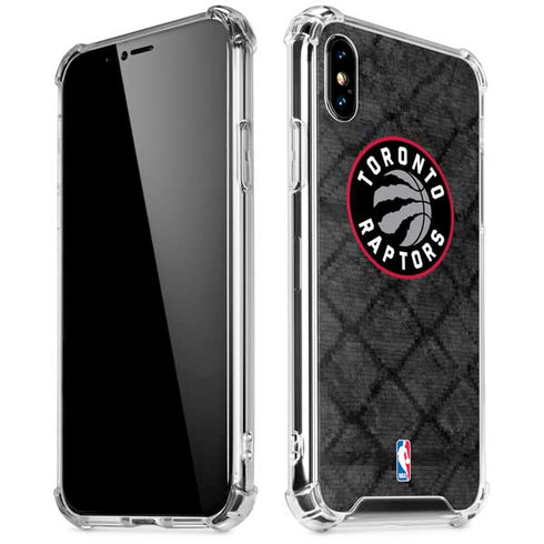 NBA Toronto Raptors Black Rust iPhone XS Max Clear Case